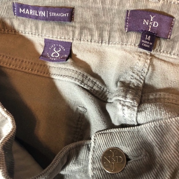 NYDJ Light Gray Corduroy Pants - Picture 3 of 4